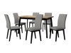 Маса и столове за трапезария Victorville 321 (Черен)