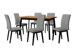 Маса и столове за трапезария Victorville 322 (Черен)