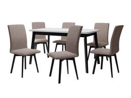 Маса и столове за трапезария Victorville 323 (Черен)