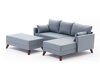 Комплект мека мебел Altadena B100 (Светлосиньо)