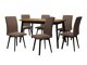 Маса и столове за трапезария Victorville 324 (Черен)