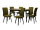 Маса и столове за трапезария Victorville 325 (Черен)