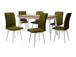 Маса и столове за трапезария Victorville 326 (Бял)