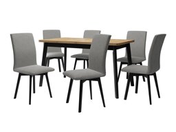 Маса и столове за трапезария Victorville 326 (Черен)