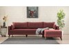 Divano angolare Altadena B104 (Rosso)