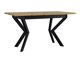Tisch Victorville 328 (Schwarz + Artisan Eichenholzoptik)