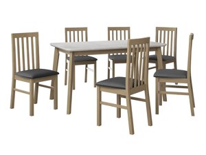 Маса и столове за трапезария Victorville 267 (Сонома дъб)