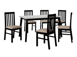 Маса и столове за трапезария Victorville 267 (Черен)