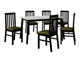 Маса и столове за трапезария Victorville 267 (Черен)