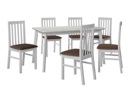 Маса и столове за трапезария Victorville 267 (Бял)