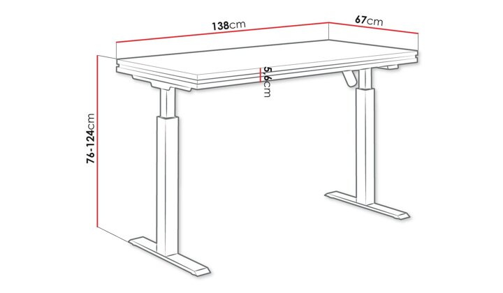 Darba galds ar regulējamu augstumu 508486