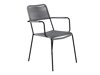 Conjunto de mesa e cadeiras Dallas 2993 (Cinzento + Preto)