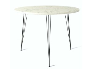 Asztal Kailua 597 (Fehér márvány + Fekete)