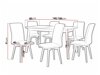 Маса и столове за трапезария Victorville 335 (Бял)