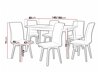 Маса и столове за трапезария Victorville 335 (Сонома дъб)