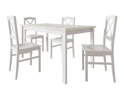 Маса и столове за трапезария Victorville 286 (Бял)