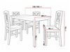 Маса и столове за трапезария Victorville 286 (Сонома дъб + Бял)