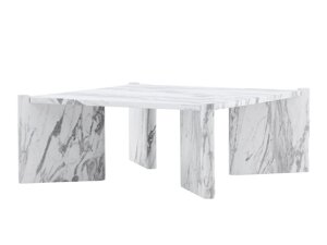 Klubska mizica Dallas 4198 (Beli marmor)