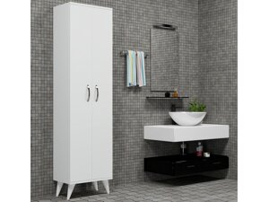 Beépített fürdőszoba szekrény Kailua AA105 (Fehér)