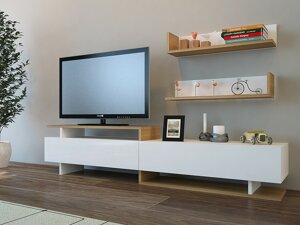 Мебелен комплект Kailua 861 (Бял + Тик)