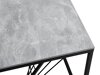 Tavolino Houston 1566 (Nero + Marmo grigio)