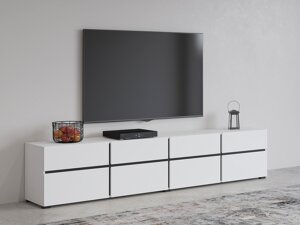 Tv-állvány Austin BC101 (Fehér + Fekete)