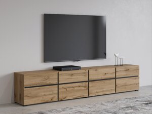 Tv-omarica Austin BC101 (Wotan hrast + Črna)