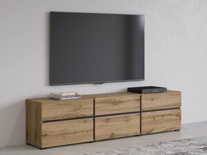 TV-omarica Austin BC102 (Wotan hrast + Črna)