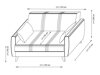 Dīvāns gulta Altadena C109 (Gaiši pelēks)