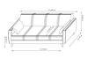 Dīvāns gulta Altadena C110 (Gaiši pelēks)
