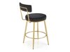 Silla de media barra Houston 1570 (Negro + Dorado)