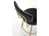 Silla de media barra Houston 1570 (Negro + Dorado)