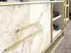 Tv omarica Kailua 1169 (Zlata + Beli marmor)