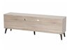Τραπέζι Tv Berwyn 139 (Γκρι + Ανοιχτό χρώμα ξύλου)