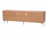 Τραπέζι Tv Berwyn 139 (Άσπρο + Ανοιχτό χρώμα ξύλου)