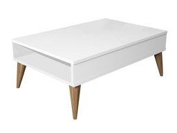 Mesa de centro Kailua 1232 (Blanco + Luminoso madera)