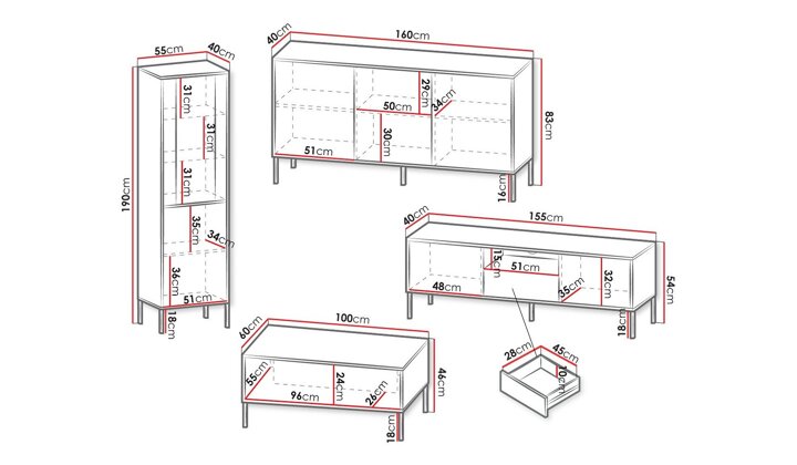 Viesistabas komplekts 512306