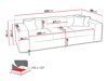 Καναπές κρεβάτι Clovis 114 (Poso 34)
