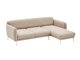 Divano angolare Altadena 307 (Beige + D'oro)