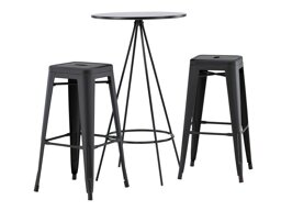 Маса и столове за трапезария Dallas 4263 (Черен)