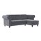 Chesterfield divano angolare Tulsa 622 (Grigio)