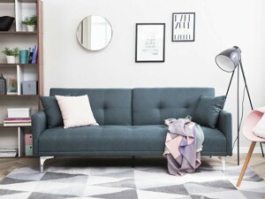 Καναπές κρεβάτι Berwyn 161 (Σκούρο μπλε)