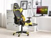 Геймърски стол Berwyn 183 (Черен + Жълт)