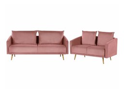 Комплект мягкой мебели Berwyn 206 (Золотой + Розовый)
