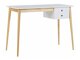 Uredski stol Berwyn 207 (Bijela + Svijetlo drvo)