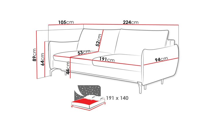 Dīvāns gulta 514791