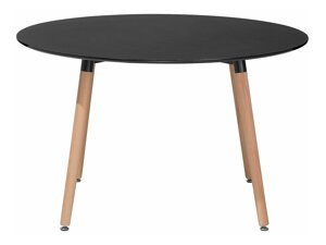 Τραπέζι Berwyn 393 (Μαύρο + Ανοιχτό χρώμα ξύλου)