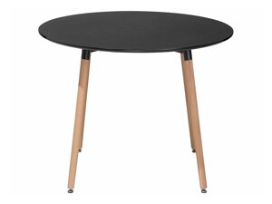 Τραπέζι Berwyn 394 (Μαύρο + Ανοιχτό χρώμα ξύλου)