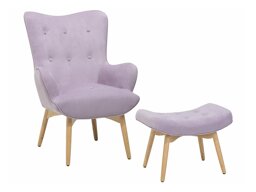 Krēsls Berwyn 450 (Violets + Gaišs koks)