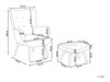 Krēsls Berwyn 450 (Pelēks + Melns)